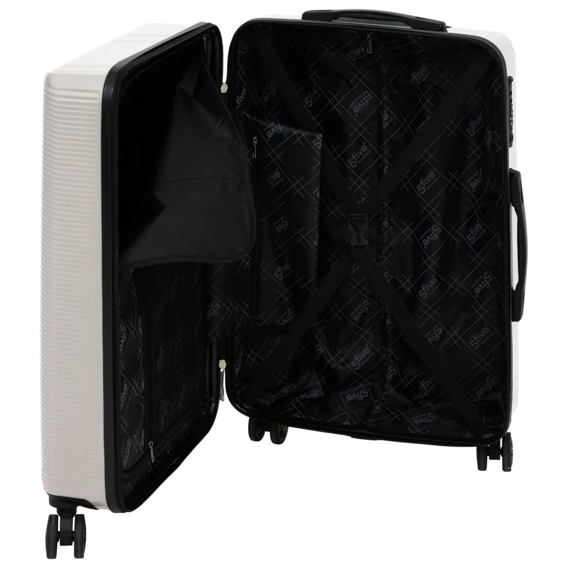 5five Lot de 3 valises 8 roues, H.77/67/55 cm, Argile