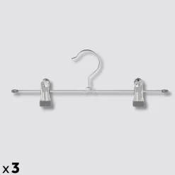 5five Lot de 3 cintres à pinces en métal