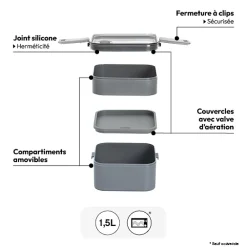 5five Lunch box 2 compartiments 1,5L