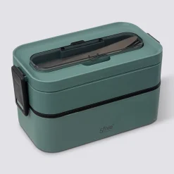 5five Lunch box double compartiments avec couverts