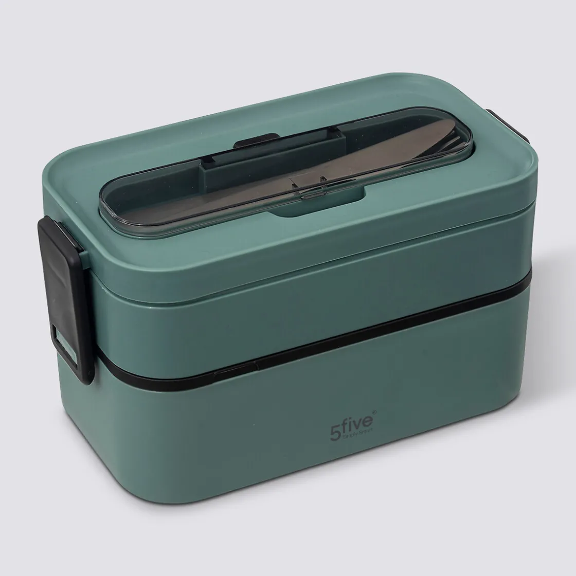 5five Lunch box double compartiments avec couverts