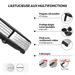 5five Mandoline 3 lames en inox