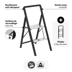 5five Marchepied aluminium 2 marches