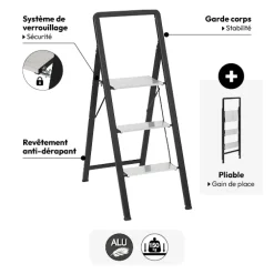 5five Marchepied aluminium 3 marches