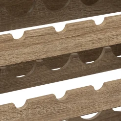 5five Meuble bar x25bouteilles, Effet chêne naturel