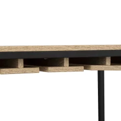 5five Meuble bar x25bouteilles, Effet chêne naturel