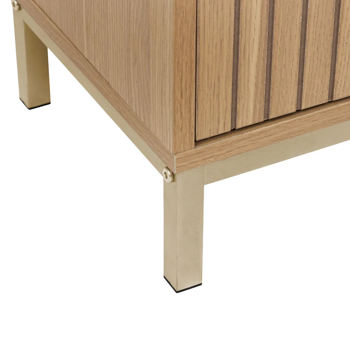 5five Meuble bas 2 portes, Effet bois naturel