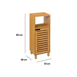 5five Meuble colonne 1 porte, Bambou