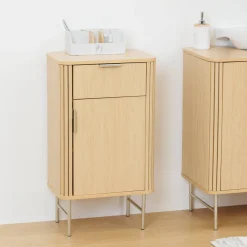 5five Meuble de salle de bain 1 porte, Beige