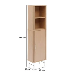 5five Meuble de salle de bain 1 porte, Beige