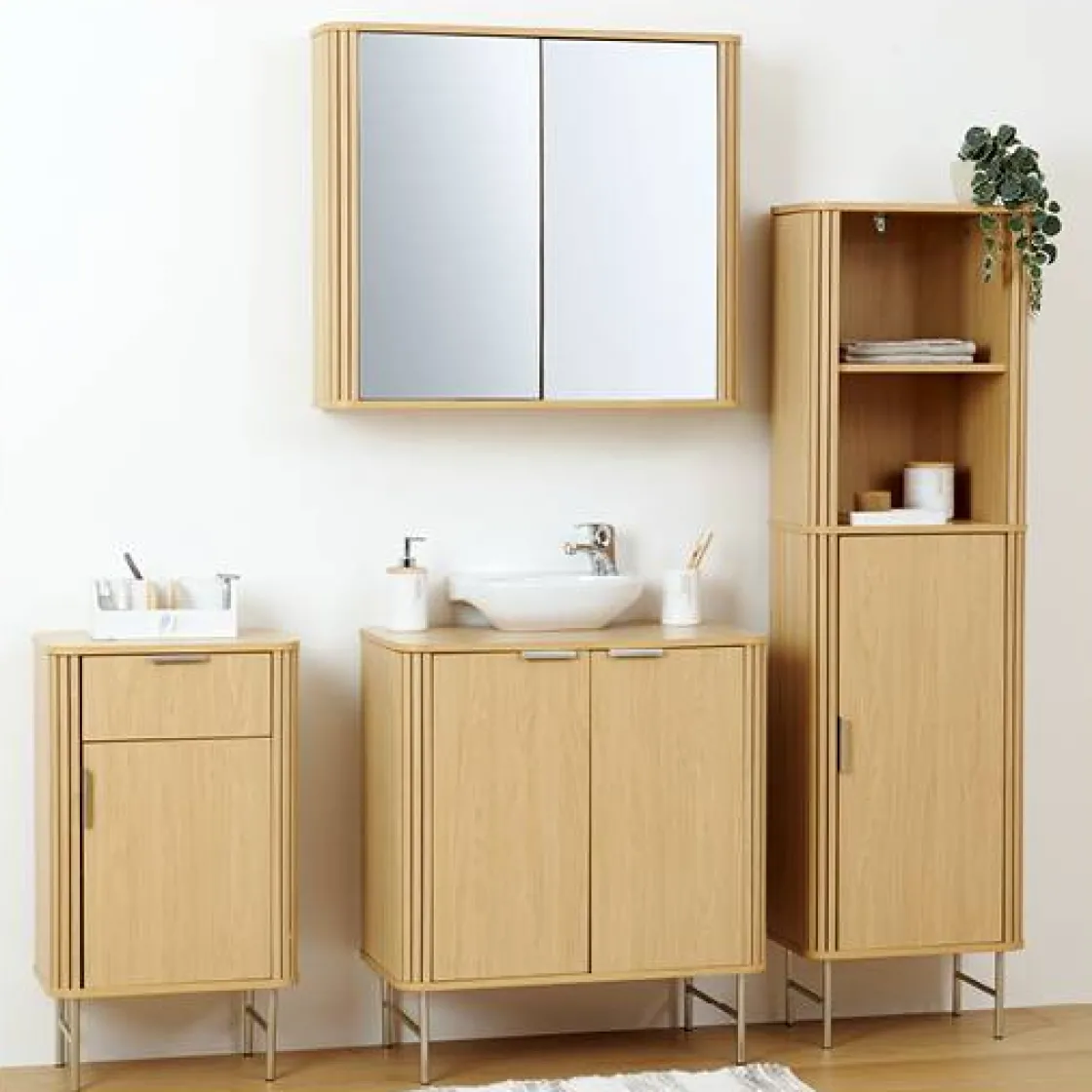 5five Meuble de salle de bain, l.80 cm, Beige
