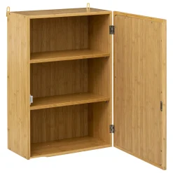 5five Meuble haut avec miroir, Bambou