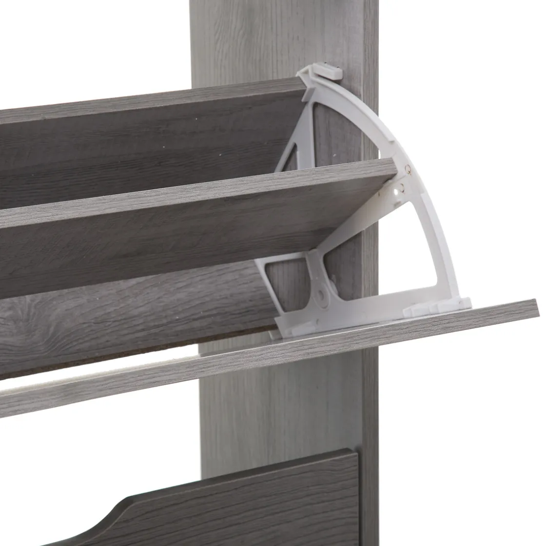 5five Meuble range-chaussures 3 tiroirs, Effet chêne gris