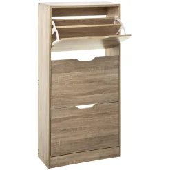 5five Meuble range-chaussures 3 tiroirs, Effet chêne naturel