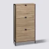 5five Meuble range-chaussures 3 tiroirs, Effet chêne naturel