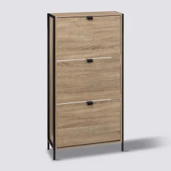 5five Meuble range-chaussures 3 tiroirs, Effet chêne naturel