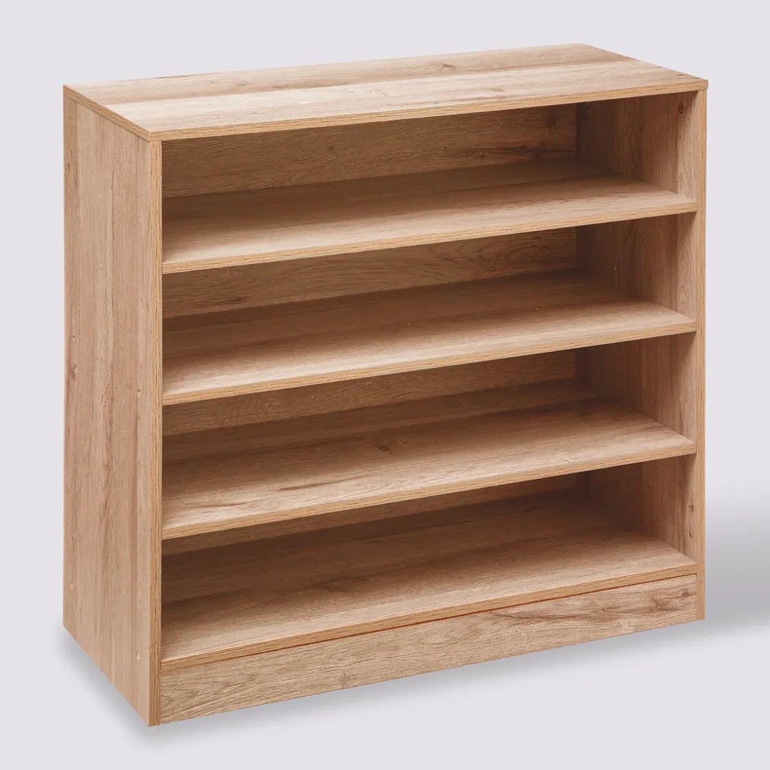 5five Meuble range-chaussures x12, Effet bois naturel