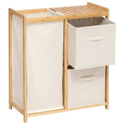 5five Meuble étagère avec panier et 2 paniers, Bambou
