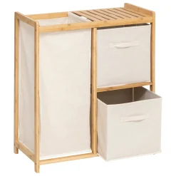 5five Meuble étagère avec panier et 2 paniers, Bambou
