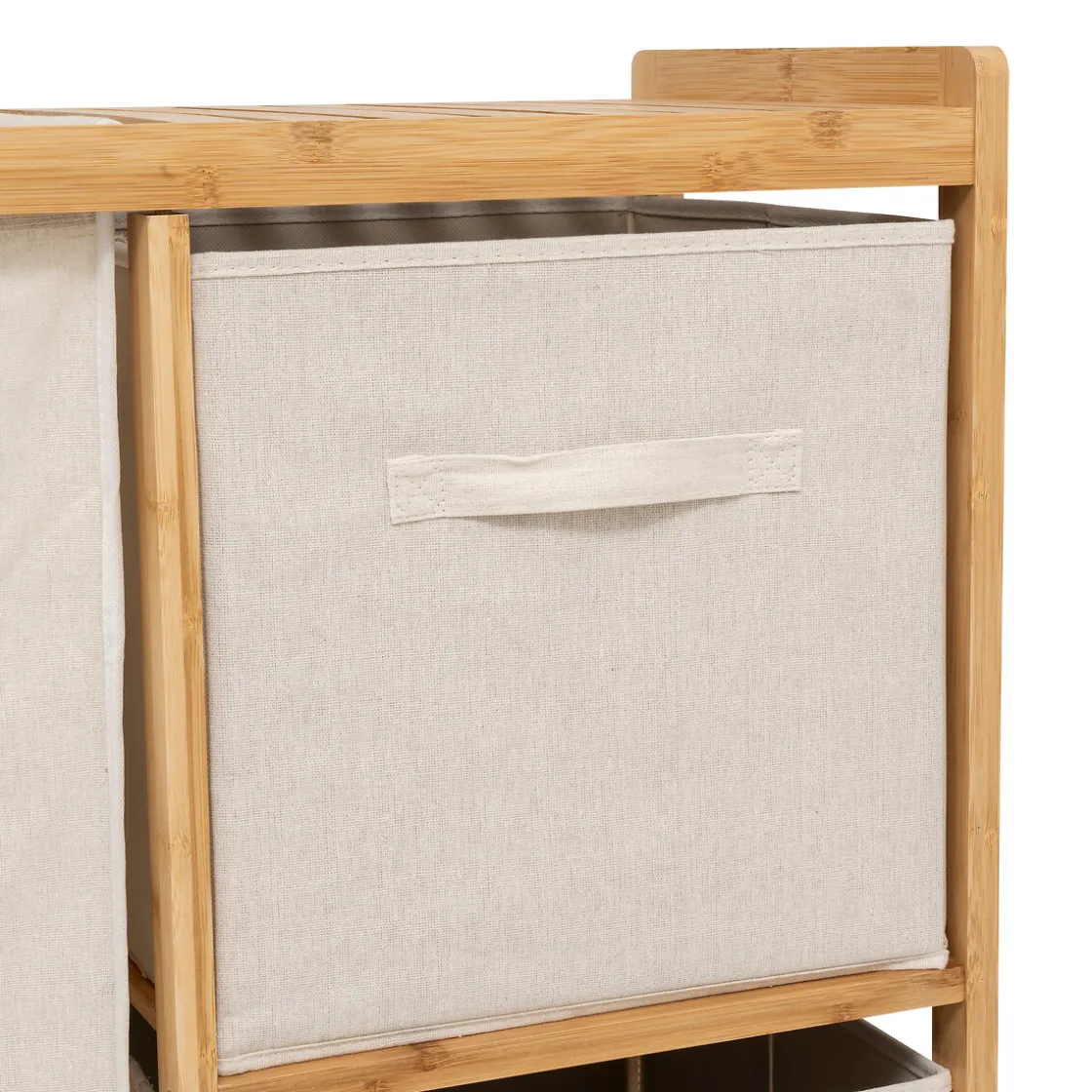 5five Meuble étagère avec panier et 2 paniers, Bambou