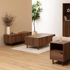 5five Meuble TV 2 étagères, Marron