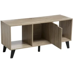 5five Meuble TV effet chêne naturel, Noir