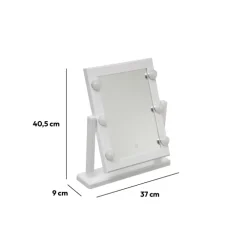 5five Miroir à led 40x37 cm, Blanc