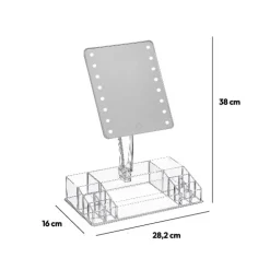 5five Miroir led 14 compartiments, Transparent