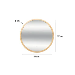 5five Miroir rond à led 57cm
