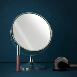 5five Miroir rond avec pied métal D17cm
