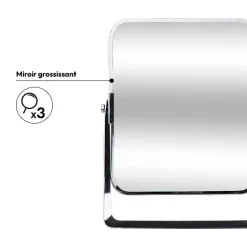 5five Miroir sur pied pivotant, Métal