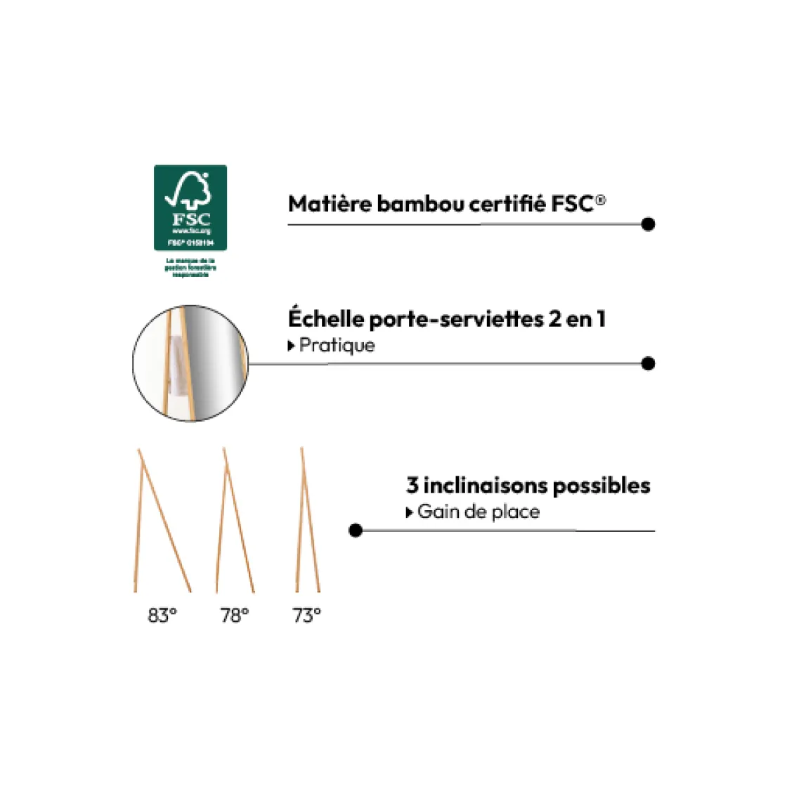 5five Miroir sur pied 160x41cm
