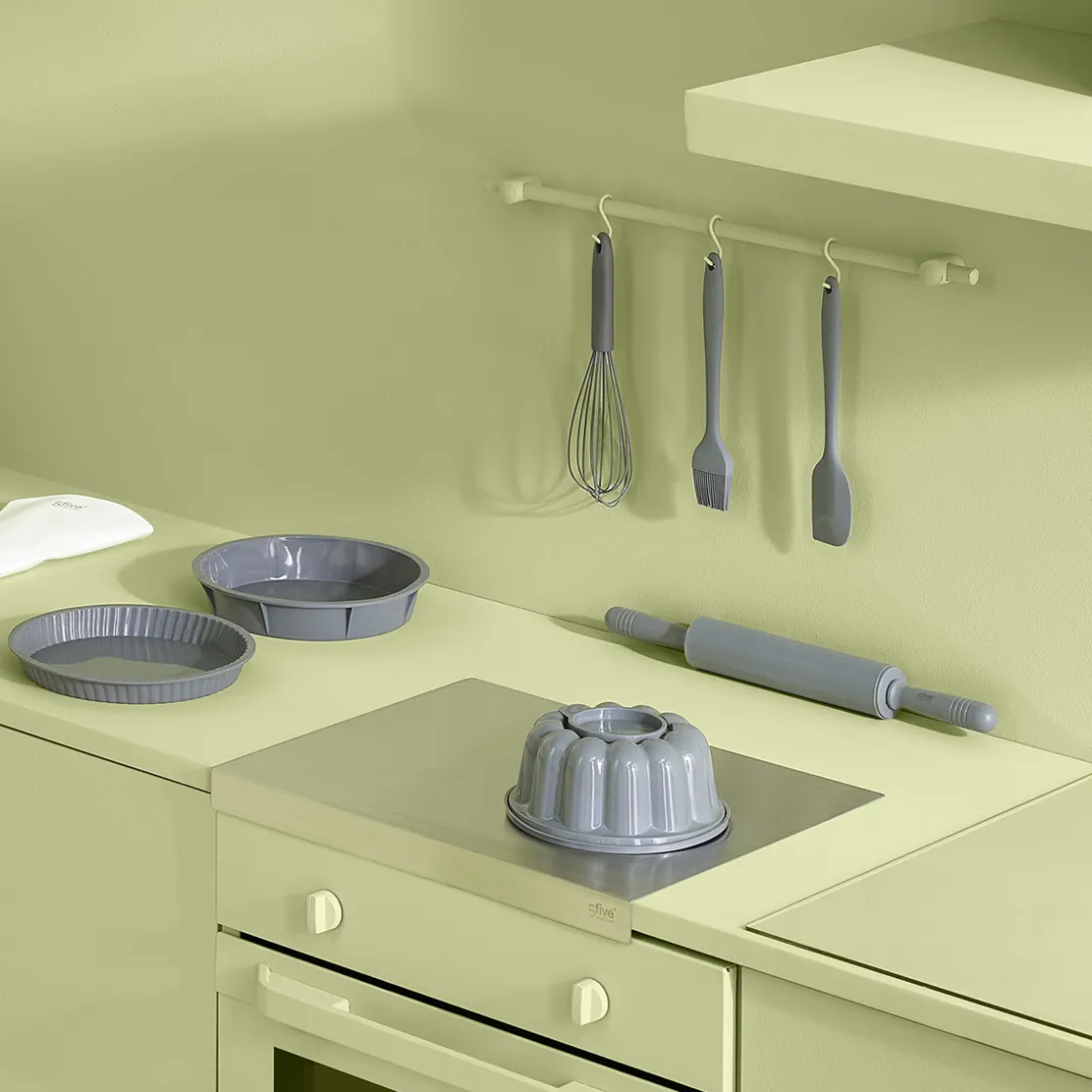 5five Moule à charlotte 21cm silicone, Gris