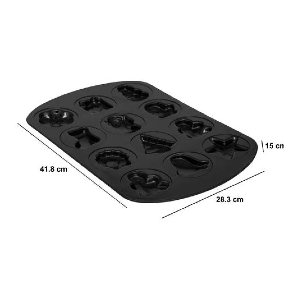 5five Moule à gâteau, L.41,8 cm, Noir