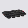 5five Moule 12 muffins silicone - Noir