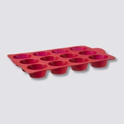 5five Moule 12 muffins silicone- Rouge