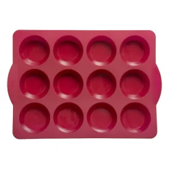 5five Moule 12 muffins silicone- Rouge