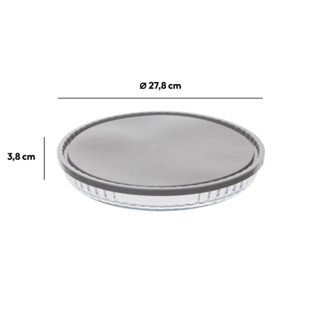 5five Moule à tarte avec couvercle 27cm