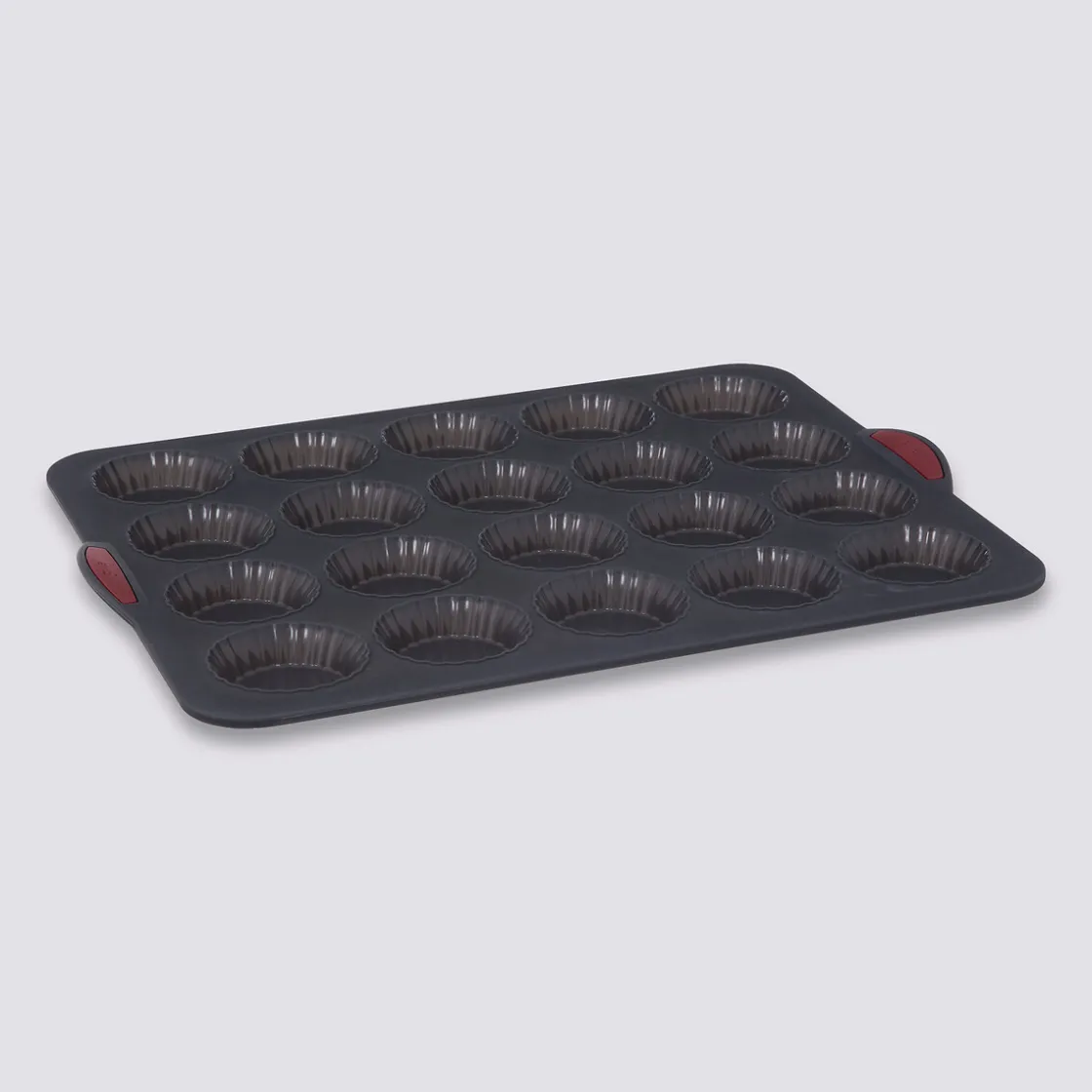 5five Moule 20 tartelettes silicone - Noir, rouge