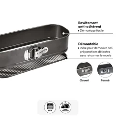 5five Moule cake démontable métal, 31cm