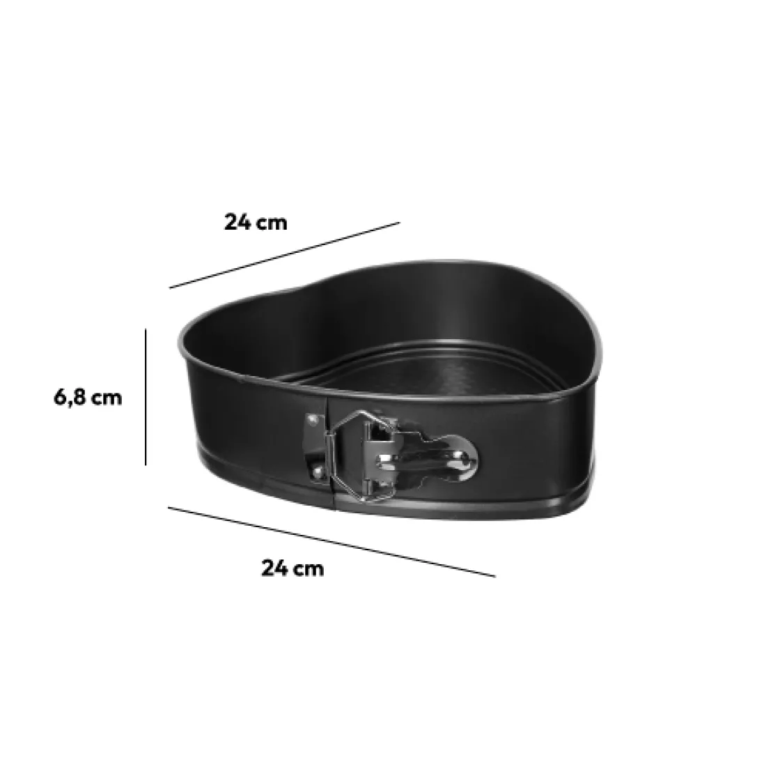 5five Moule coeur démontable métal, 24cm