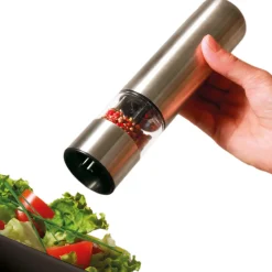 5five Moulin électrique à led 23 cm, Inox