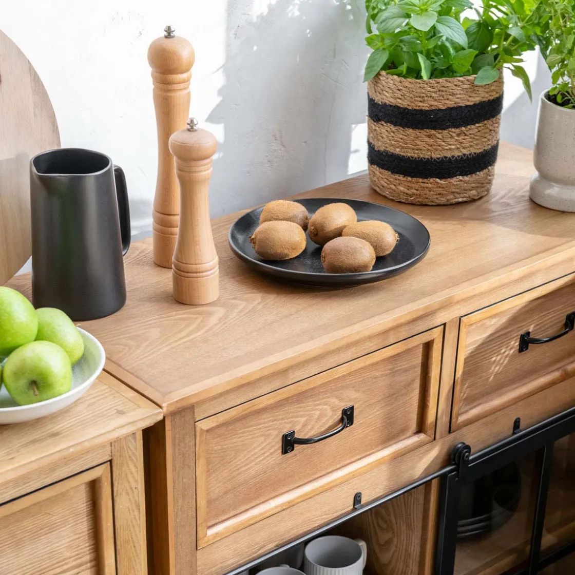 5five Moulin manuel 16,5 cm - Bois naturel