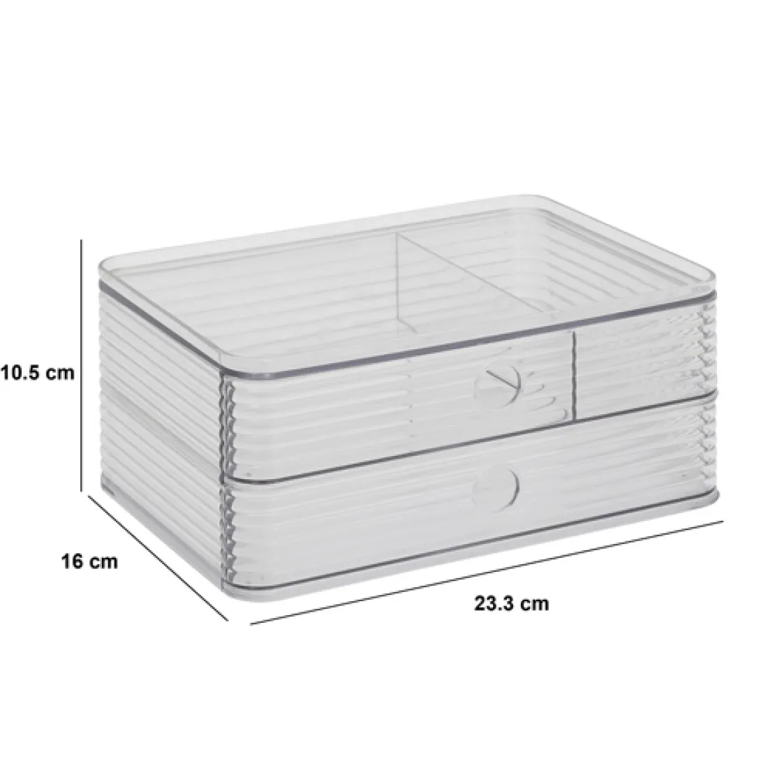 5five Organisateur 3 compartiments, Transparent