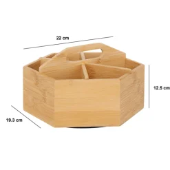 5five Organisateur à thé rotatif, Bambou