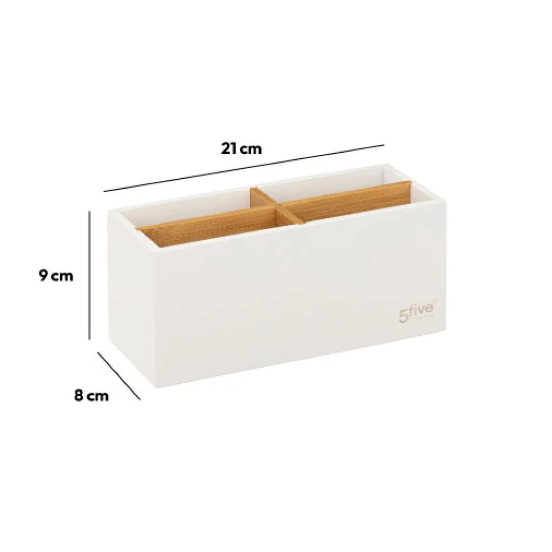 5five Organiseur 4 compartiments, Blanc