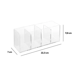 5five Organiseur 4 compartiments, Transparent
