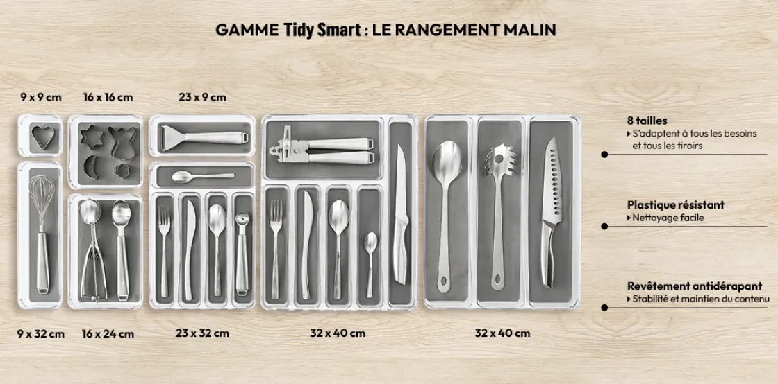 5five Organiseur de tiroirs 23x9 cm