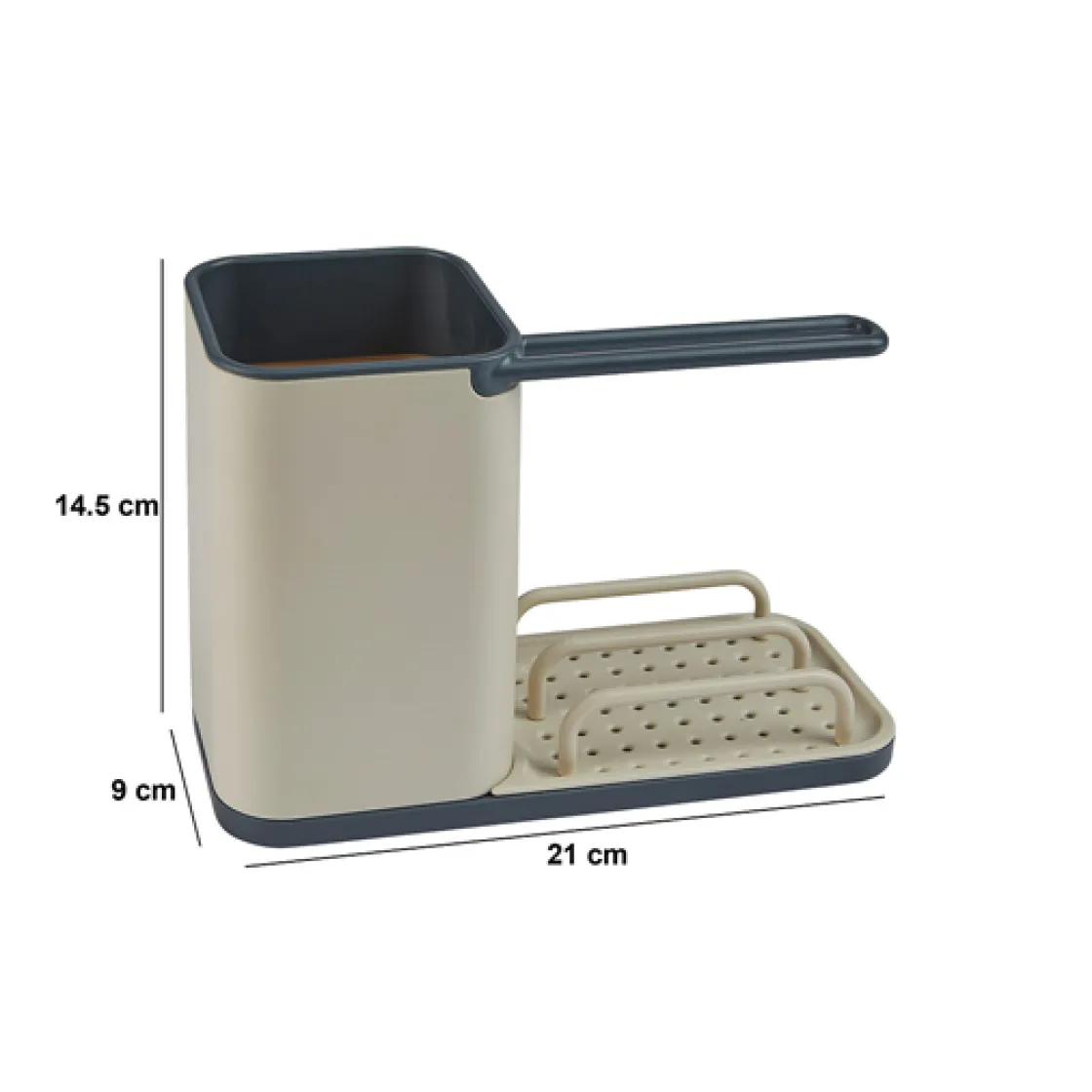 5five Organiseur d'évier 4en1, Beige