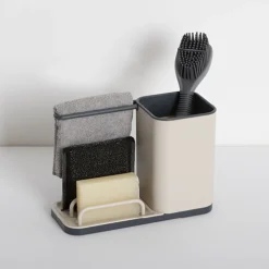 5five Organiseur d'évier 4en1, Beige